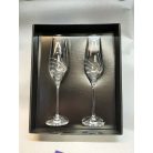 2 db Pezsgős pohár Swarovskival vonalak 2.