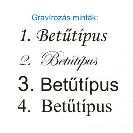 Gravírozható cigarettatartó keskeny