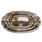 Gravírozható fényes tálca közepes 