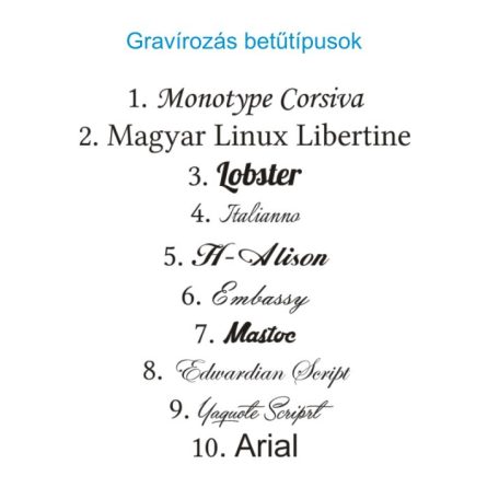 Gravírozható fényes tálca közepes 