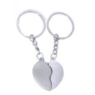 Gravírozható kulcstartó páros szív